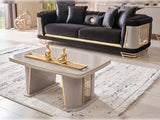 Romans 3-pieces (Sofa & Loveseat & Chair) Livingroom Set in Black from Furnia - Luna Furniture