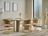 Romans Diningroom (Consol With Mirror & Dining Table & 6 Dining Chair) from Furnia - Luna Furniture