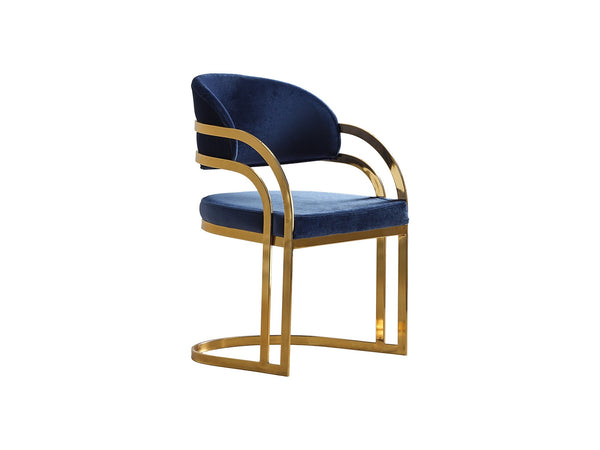 Romans Dining Chair Navy in Blue