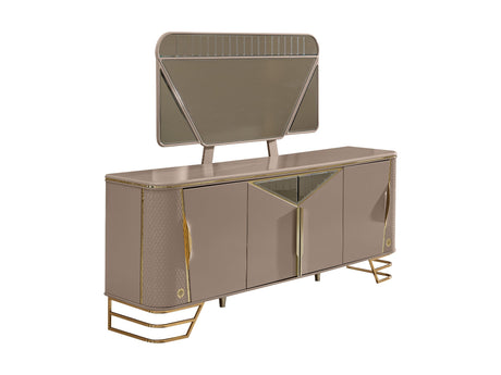 Romans Consol With Mirror from Furnia - Luna Furniture