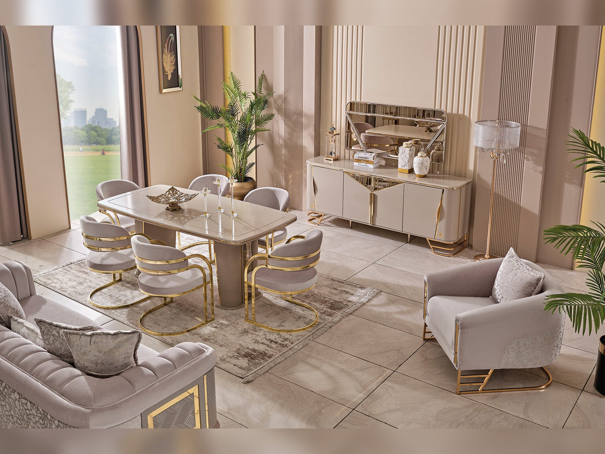 Romans Dining Table from Furnia - Luna Furniture