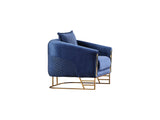 Romans Chair Navy in Blue from Furnia - Luna Furniture