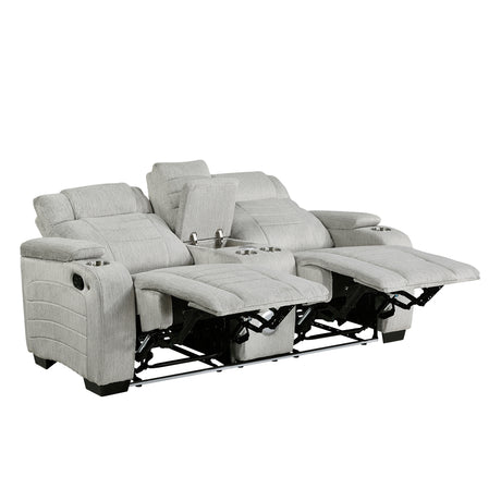 8455GRY*2 2pc Set: Sofa, Love from Homelegance - Luna Furniture
