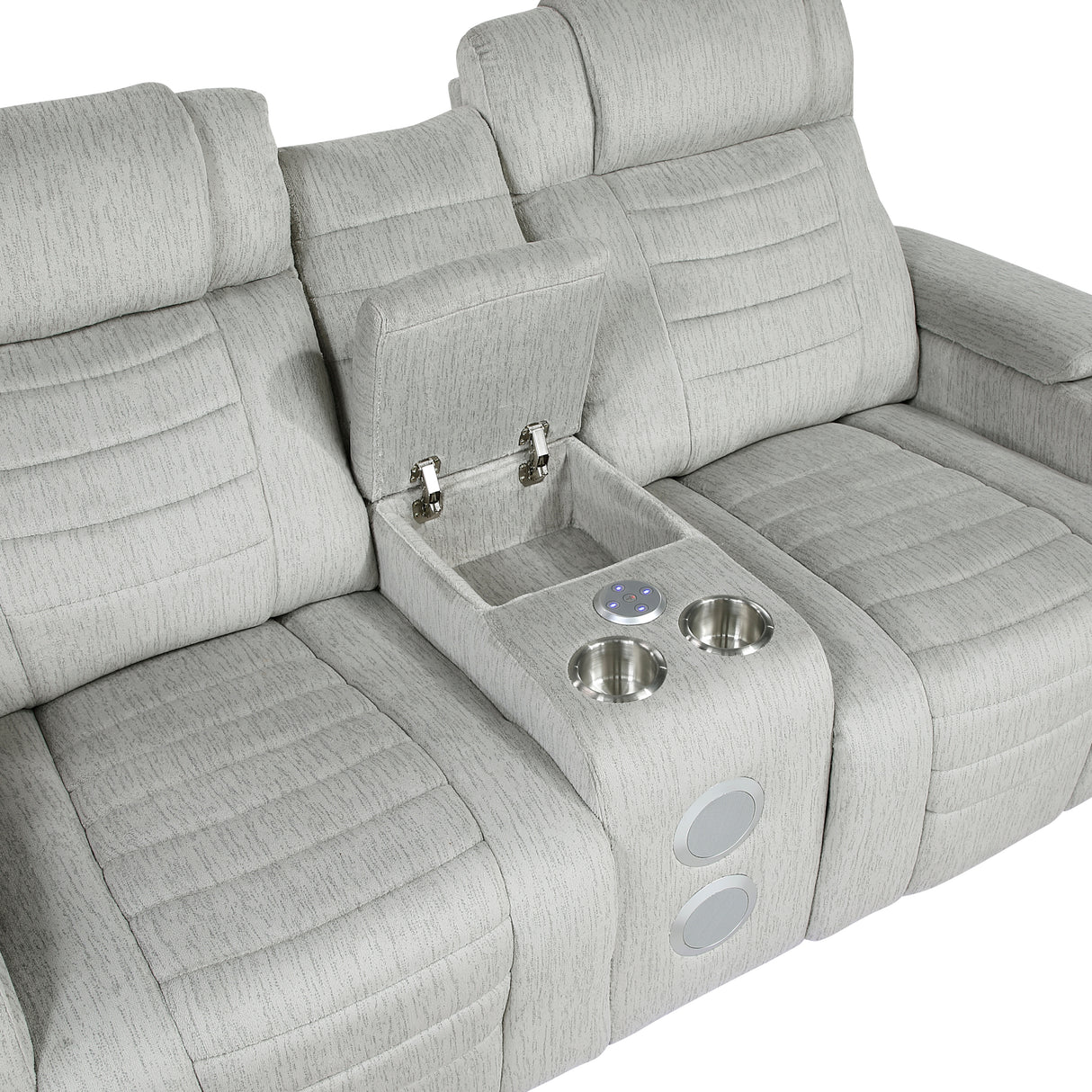 8455GRY*2 2pc Set: Sofa, Love from Homelegance - Luna Furniture