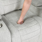 Ronan Light Gray Double Reclining Sofa from Homelegance - Luna Furniture