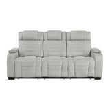 Ronan Light Gray Double Reclining Sofa from Homelegance - Luna Furniture