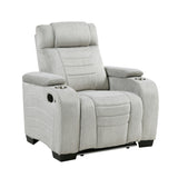 Ronan Light Gray Double Reclining Living Room Set from Homelegance - Luna Furniture