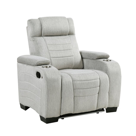 Ronan Light Gray Double Reclining Living Room Set from Homelegance - Luna Furniture