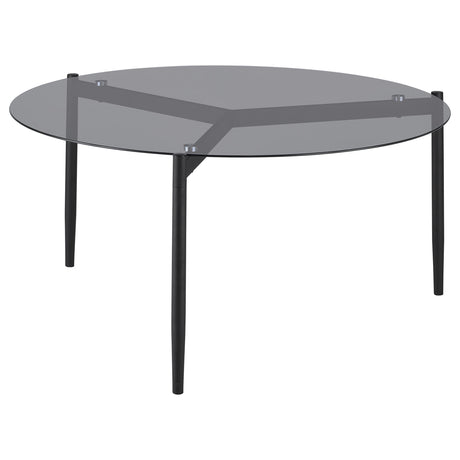 Rosalie Gray 3-Piece Round Coffee and End Table Set from Coaster - Luna Furniture