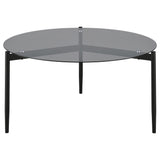 Rosalie Gray 3-Piece Round Coffee and End Table Set from Coaster - Luna Furniture