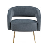 Roslyn Dark Gray Velvet Accent Chair from Homelegance - Luna Furniture