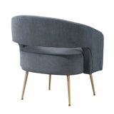Roslyn Dark Gray Velvet Accent Chair from Homelegance - Luna Furniture