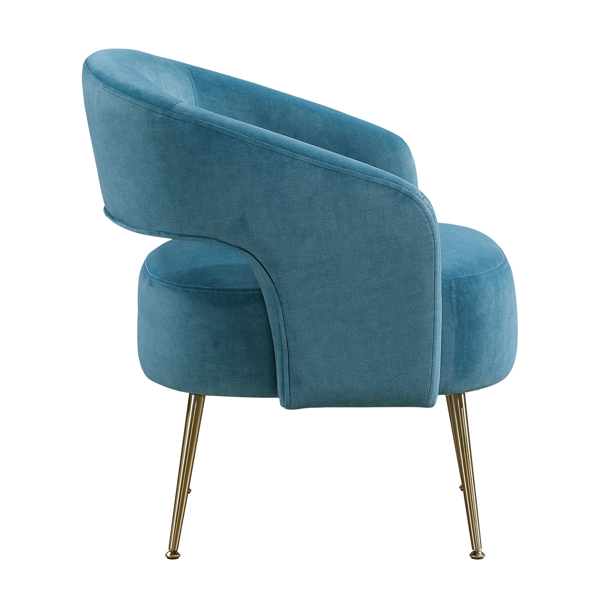 Roslyn Dark Teal Velvet Accent Chair from Homelegance - Luna Furniture