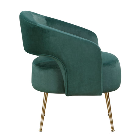 Roslyn Green Velvet Accent Chair from Homelegance - Luna Furniture