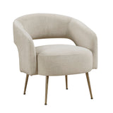 Roslyn Taupe Velvet Accent Chair from Homelegance - Luna Furniture