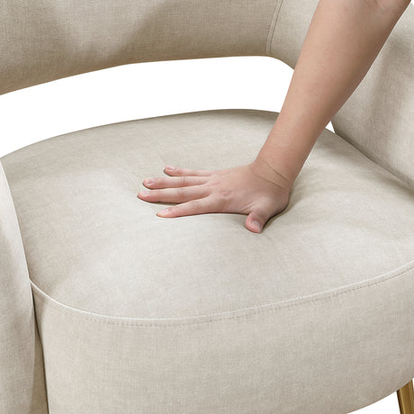 Roslyn Taupe Velvet Accent Chair from Homelegance - Luna Furniture