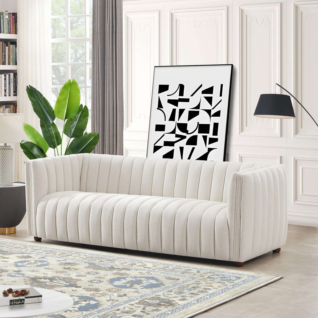 Rosslyn White Boucle Sofa from Ashcroft Furniture - Luna Furniture