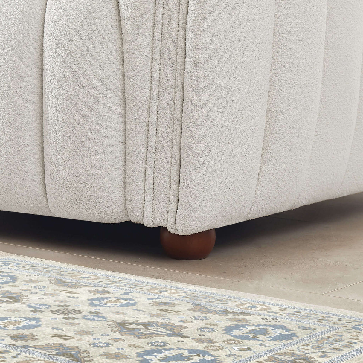 Rosslyn White Boucle Sofa from Ashcroft Furniture - Luna Furniture