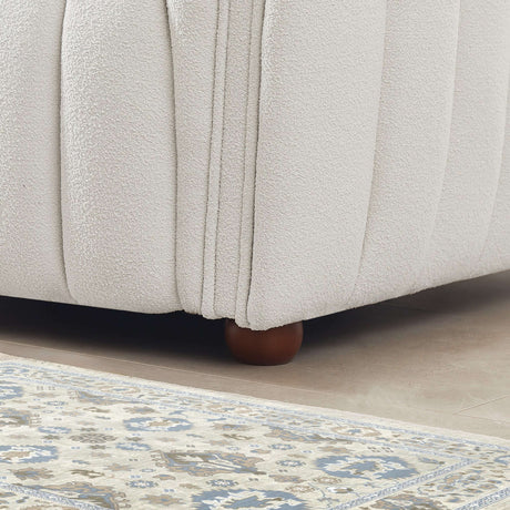 Rosslyn White Boucle Sofa from Midinmod - Luna Furniture