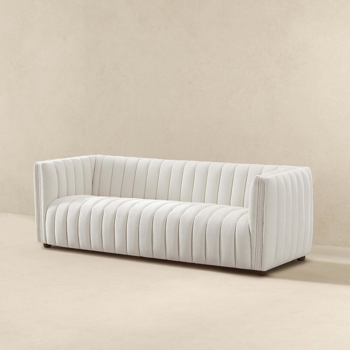 Rosslyn White Boucle Sofa from Ashcroft Furniture - Luna Furniture