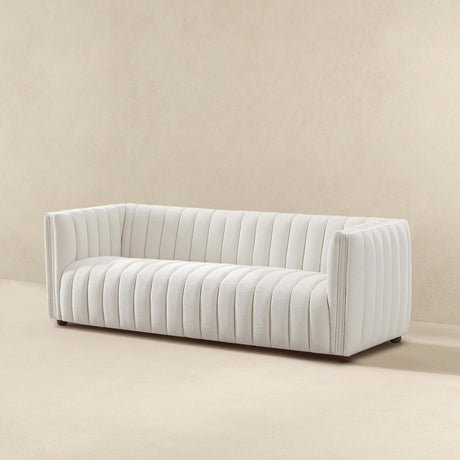 Rosslyn White Boucle Sofa from Midinmod - Luna Furniture