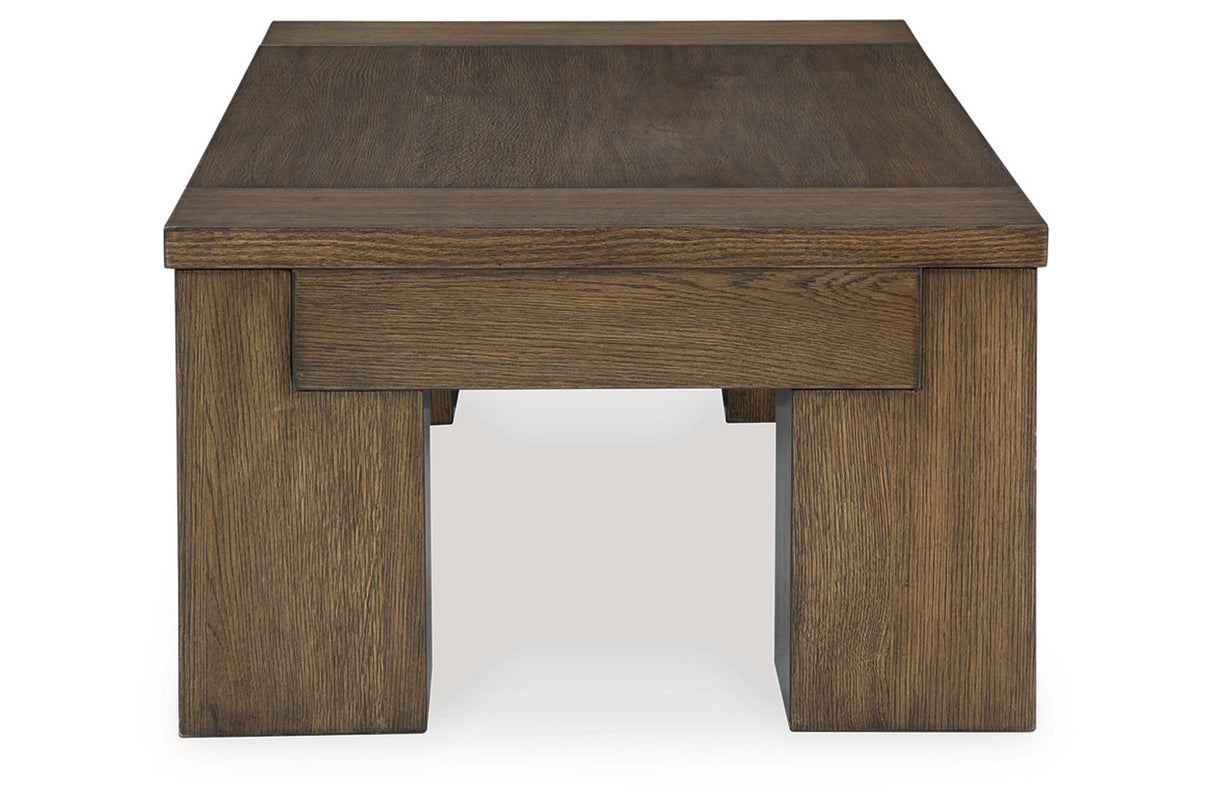 Rosswain Warm Brown Lift-top Coffee Table and 2 End Tables from Ashley - Luna Furniture