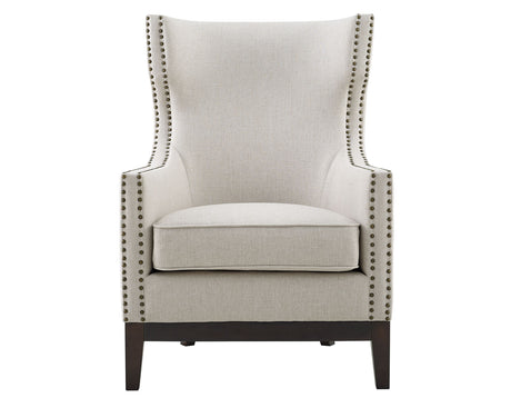 Roswell Beige Wing Back Chair from Steve Silver - Luna Furniture