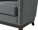 Roswell Gray Wing Back Chair from Steve Silver - Luna Furniture