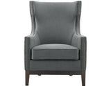 Roswell Gray Wing Back Chair from Steve Silver - Luna Furniture