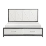 Rowan Two-tone King Storage Platform Bed from Homelegance - Luna Furniture
