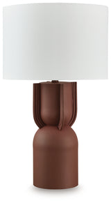 Rowandale Brick Red Table Lamp from Ashley - Luna Furniture