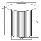 Rowena White 3-Piece Faux Marble Coffee and End Table Set from Coaster - Luna Furniture