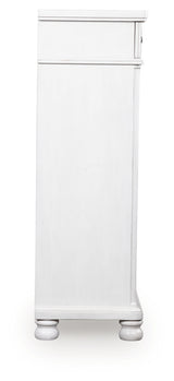 Rowlenstown Antique White Chest of Drawers from Ashley - Luna Furniture
