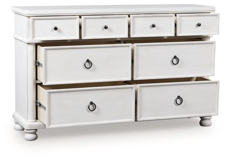 Rowlenstown Antique White Dresser from Ashley - Luna Furniture