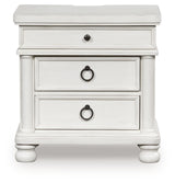 Rowlenstown Antique White Nightstand from Ashley - Luna Furniture