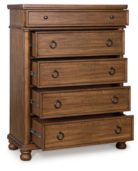 Rowlenstown Brown Chest of Drawers from Ashley - Luna Furniture