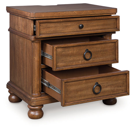 Rowlenstown Brown Nightstand from Ashley - Luna Furniture