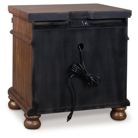 Rowlenstown Brown Nightstand from Ashley - Luna Furniture