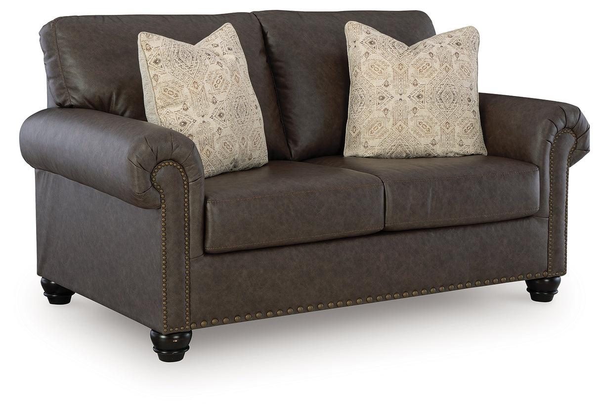 Roxmere Umber Loveseat from Ashley - Luna Furniture