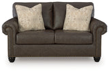 Roxmere Umber Loveseat from Ashley - Luna Furniture