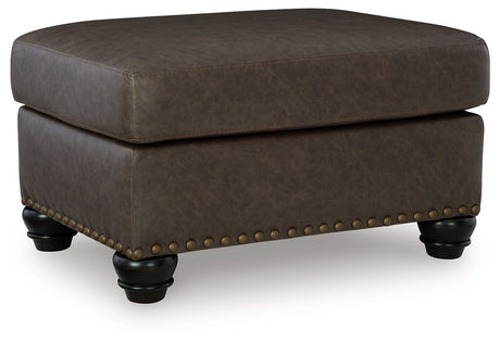 Roxmere Umber Ottoman from Ashley - Luna Furniture