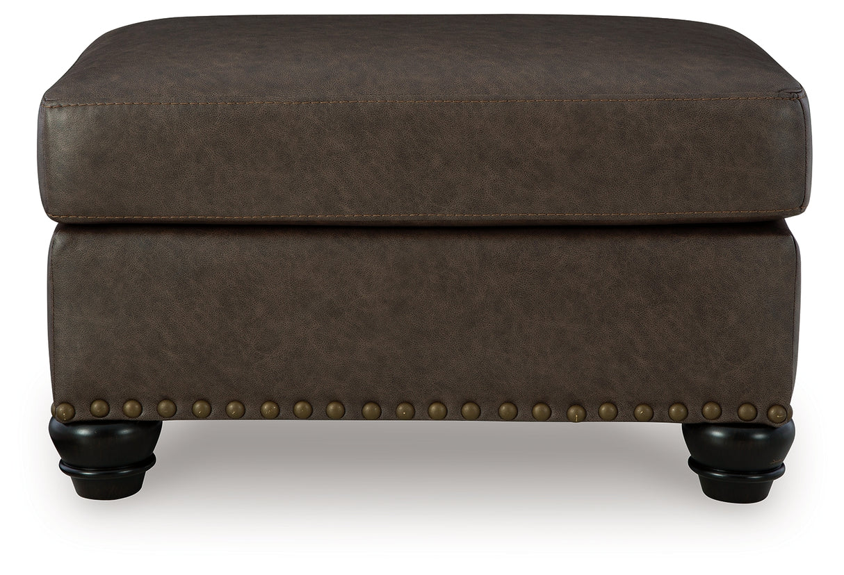 Roxmere Umber Ottoman from Ashley - Luna Furniture