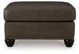 Roxmere Umber Ottoman from Ashley - Luna Furniture