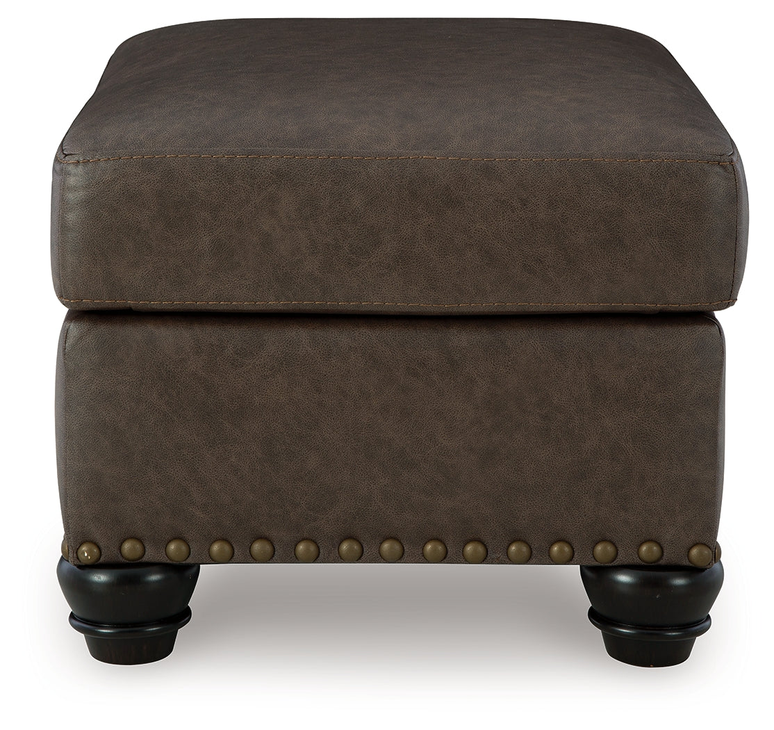 Roxmere Umber Ottoman from Ashley - Luna Furniture
