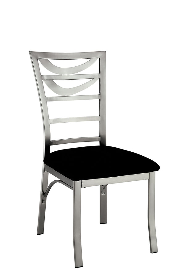Roxo Silver/Black Side Chair