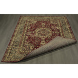 Royal Brown and Scarlet Red 8X10 Rug from Nova Furniture - Luna Furniture