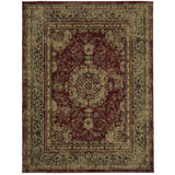 Royal Brown and Scarlet Red 8X10 Rug from Nova Furniture - Luna Furniture