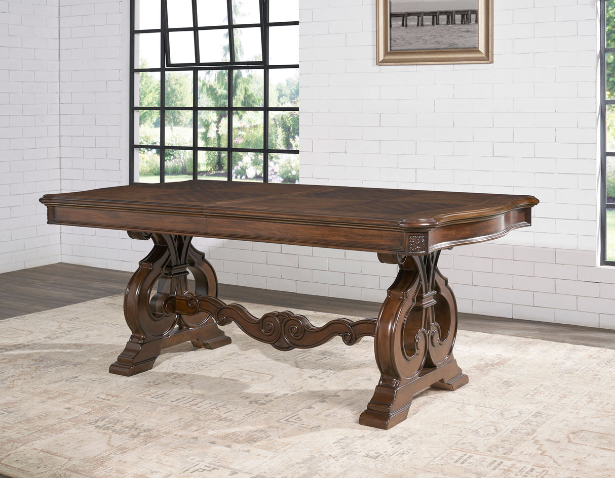 Royale Brown Pecan Dining Room Set from Steve Silver - Luna Furniture