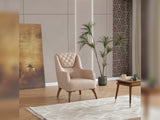 Ruby Beige 3-Piece Living Room Set