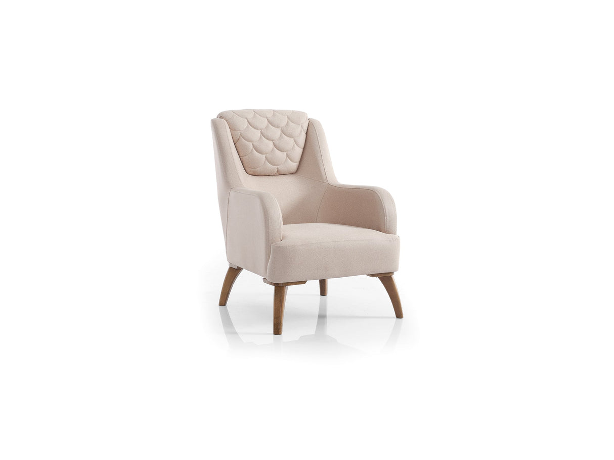 Ruby Beige 3-Piece Living Room Set